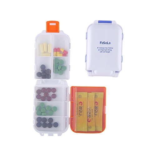 FaSoLa Portable Pill Case Box (Orange)