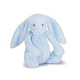 Jellycat Bashful Blue Bunny Stuffed Animal, Large, 15 inches