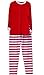 WANGSCANIS Christmas Pajamas Red / Green and White Stripes Knit Family Pjs Sets (Label L, Red)