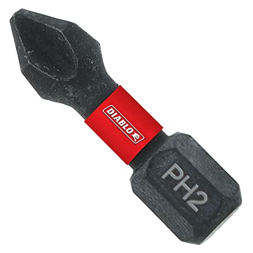 Diablo #2 Phillips Drive Bits 1" 25-Pack