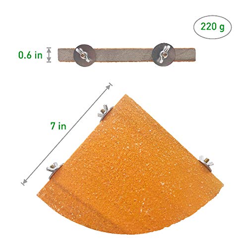 LiMio Bird Perch Wood Stand Platform Parrot Toys, Rough Surface Perch Parakeet Toys, for Budgies Parakeet Conure Hamster Gerbil Rat Mouse (Random Color) - Thumbnail 4
