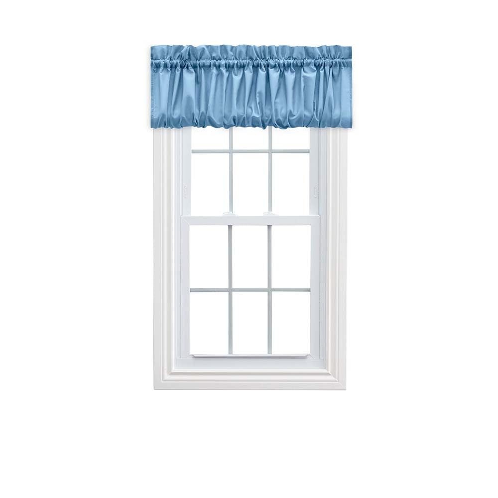 Ellis Curtain Stacey Sheer Balloon Valance, 60" x 15", Slate