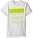 Calvin Klein Boys' Pop Up Logo Crew Neck Tee Shirt