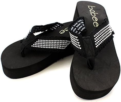 Bobee Women's 2" Platform Beach Thong Sandal Thick Strap Flip Flop