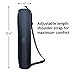Black Yoga Mat Bag with Full Zip, Waterproof with Adjustable Carrying Strap - Fits Most Pilates, Yoga and Exercise Mats with Side Pocket for Extra Storage