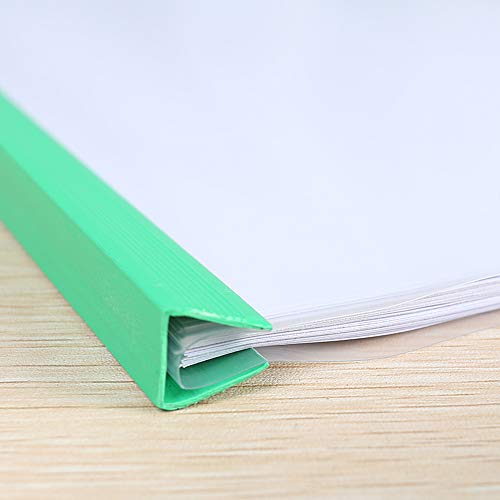 10PCS A4 Size Sliding Bar Binder Transparent Report Covers Folder for Documents Classification Premium Report Covers Transparent File Folder,School Business Office Supplies Folder
