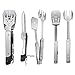 Lichamp 6-in-1 BBQ Multi Tool, Folding BBQ Tool Stainless Steel, Folding Grill Tool for Outdoor BBQ Grill