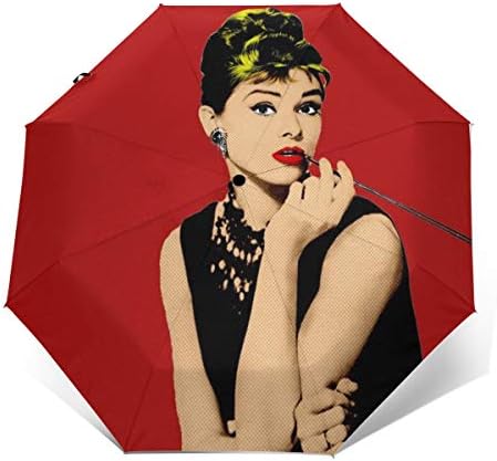 Audrey Hepburn オードリー ヘップバーン 俳優 折りたたみ傘 自動開閉折り畳み傘 軽量 晴雨兼用 三つ折り傘 8本骨 かさ メンズ 大きいサイズ 自動傘 携帯用 レディース ファッション 日傘 耐強風撥水 特価 雨傘