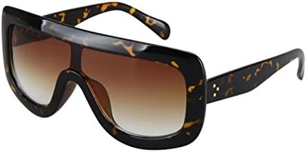 Oversized Celebrity Kim Kardashian Women Sunglasses Sexy Sun (Tortoise, Brown)