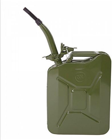 Gas Caddy Tank,5 Gal 20L Jerry Can Gasoline Gas Fuel Can Emergency Backup from Sallymall