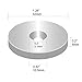 DIYMAG 6 Pack 1.26”D x 0.2”H Neodymium Disc Countersunk Hole Magnets. Strong, Permanent, Rare Earth Magnets,with 6 Screws