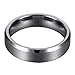 Will Queen 6mm Beveled Matte Tungsten Carbide Rings for Men Women Comfort Fit Wedding Bands Promise Rings