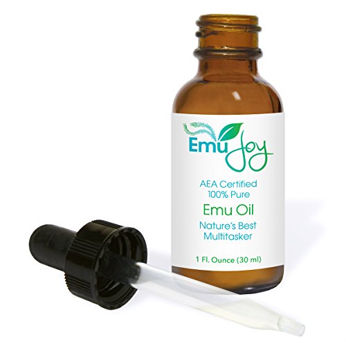 Pure Emu Oil Hair Growth Dry Skin Burns Tattoo and Piercing Aftercare Rash Pain Scars Stretch Marks Swelling Wrinkles Eczema Arthritis Pain No Odor AEA Certified Made in USA