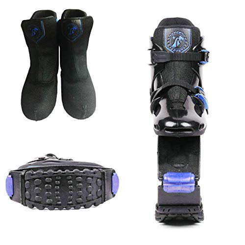 ZCOINS Unisex Kids Adults Anti-Gravity Running Boots Fitness Bounce Shoe Jumping Shoes 60-240 LBS. Black Blue - Thumbnail 2