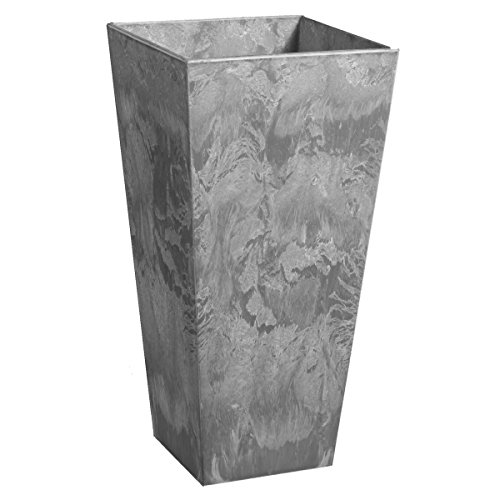 ArtStone Ella Tall Planter, Grey, 13.5-Inch