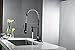 BWE Modern Oil Rubbed Bronze Commercial Pull Down Two Handle Kitchen Sink Faucet with Swivel Pull Out High Pressure Lock Sprayer Commercial Pre Rinse Faucet