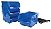 Performance Tool W5196 Large Stackable Storage Trays - Adjustable for Vertical or Horizontal Position, Blue, Pack of 4