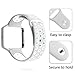 iGK For Fitbit Blaze Bands Soft Silicone Replacement Sport Strap with Metal Frame for Fitbit Blaze Fitness Wristband Gray & White with Band Silver Frame Small