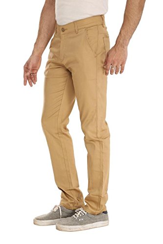 fly shot men's slim fit causal chinos