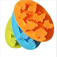 3pcs Continents Shaped Ice Cube Tray Silicone Mold Easy Release DIY Cake Mould Cooking Tools Ice-cream Drinks Mold Storage Containers Home Kitchen Summer Must-have