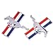 QUIOSS Running Horse Pony Car Grille Emblem Badge Ford Mustang Tri Bar Chrome Finish Bolts
