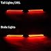 GTINTHEBOX (2) 3D Optic Red LED Rear Bumper Reflectors Brake Tail Light, Rear Fog Lighting Lamps Kit For Lexus RC NX IS-F or RX GX, etc