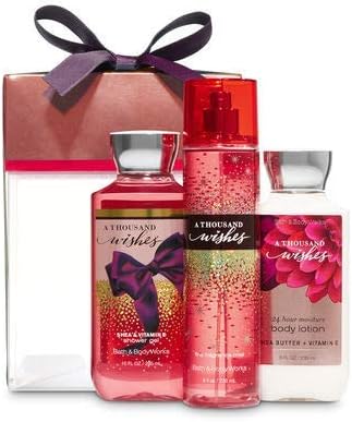 Bath Body Works A Thousand Wishes Box Gift Set Shower Gel Body Lotion Fragrance Mist