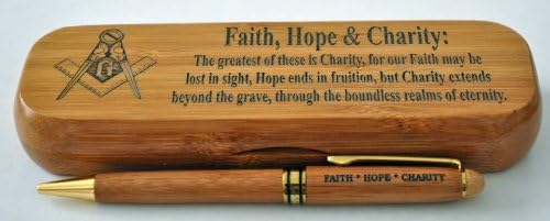 Masonic Bamboo Pen and Pen Holder(FHC)