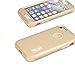 iPhone 7 Case HKW Hybrid Heavy Duty Shockproof Full-Body Protective Case with Dual Layer [Hard PC+ Soft Silicone] Impact Protection for Apple iPhone 7 4.7 Inch - Gold (MA1849)