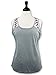 Baseball Tank Top for Mom Fans Sports Games Gifts Teen Women Beach Travel (Grey, Small)