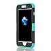 iPhone 7 Plus Case, AOKER Hybrid Heavy Duty Shockproof Full-Body Protective Case with Dual Layer [Hard PC+ Soft Silicone] Impact Protection for Apple iPhone 7 Plus 5.5 Inch (Black Aqua)