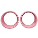 Hooke Road Pink Jeep JK Headlight Cover Front Light Bezels Inserts for 2007-2018 Jeep Wrangler JK