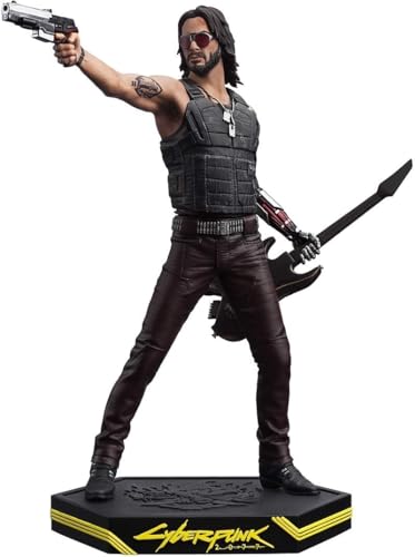 Cyberpunk 2077 Johnny Silverhand Figure, Multicolor, 9.5 inches