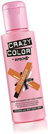 2 x Crazy Color Semi Permanent Hair Colour Dyes by Renbow 100ml Orange 60