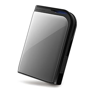 BUFFALO ポータブルHDD 1TB ダークシルバー HD-PZ1.0U3-SC