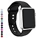 a8Miss Apple Watch Band, Silicone Replacement Iwatch Bands Series 1, Series 2,Series 3 (38mm S/M, Barbie Pink)