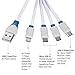 Multi USB Charging Cable,Znines 3.3Ft 4 in 1 Multiple USB Charger Cable Adapter Connector with Type C / 2 Micro USB Ports Compatible with Phone 7 7 Plus, Nexus 6P/5X, OnePlus 3, LG G5 and More
