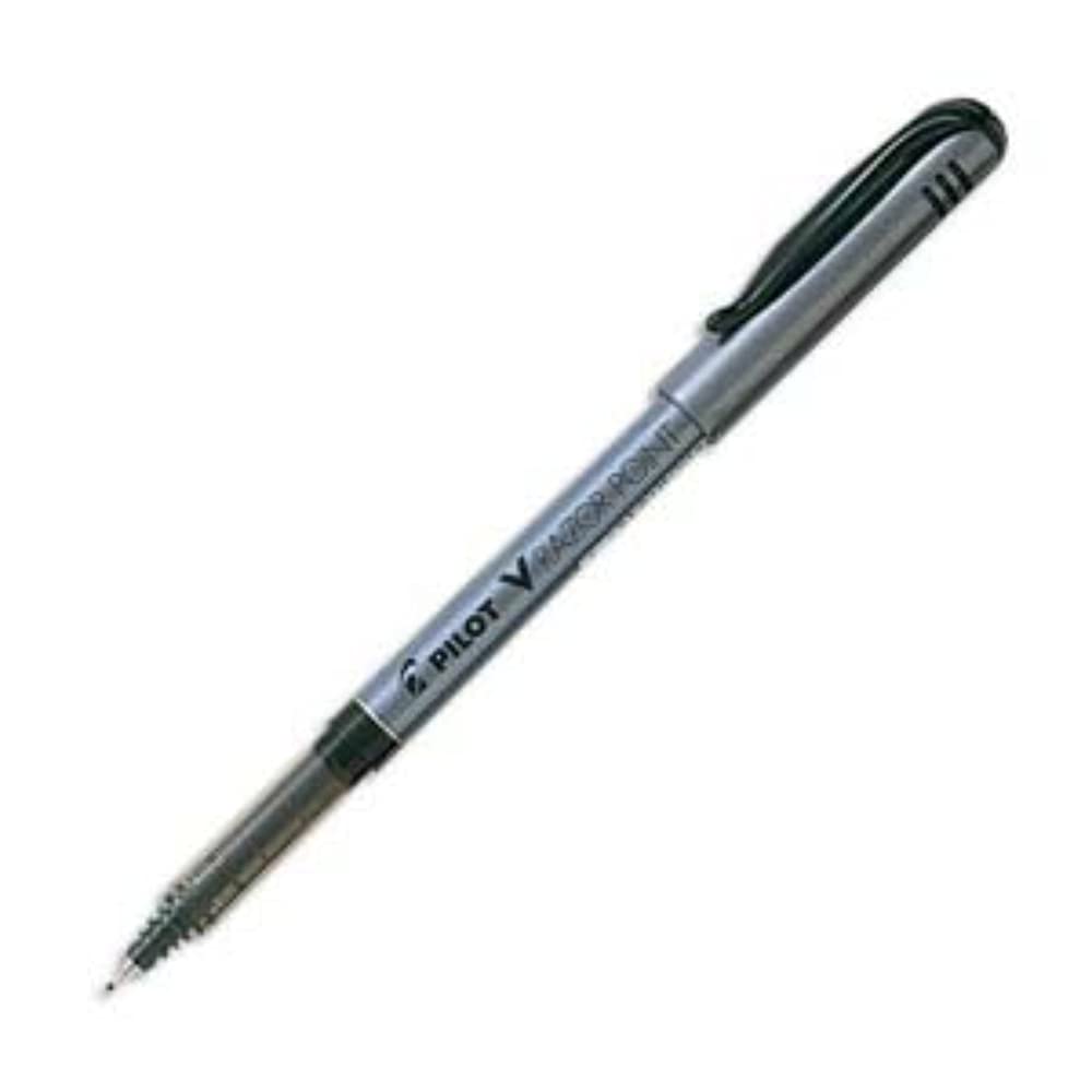 Pilot V Razor Point Fineliner 0.8 mm Tip - Black, Box of 12