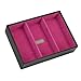| Stackers | Jewelry Box | classic black & pink velvet deep 3 stacker