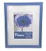 Prisms Metallic Blue 8x10 Picture Frame with Stand and Horizontal and Vertical Hangers