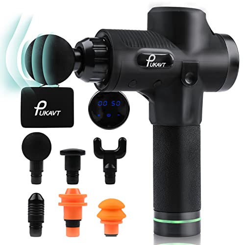 Pukavt Massage Gun,Handheld Deep Muscle Electric Back Massagers