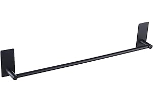 KES Self Adhesive Towel Bar for Bathroom, 20 Inch Hand Towel Holder No Drill Wall Mounted SUS 304 Stainless Steel Matte Black