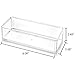 Choice Fun Rectangle Acrylic Box Organizer Storage Case Without Lid 9.2