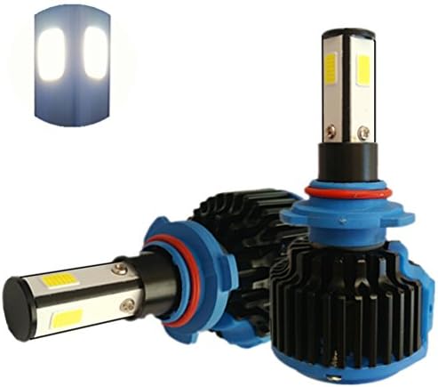 RSSONG 9005 360 Degree LED Car Headlight Kit Bulbs 4-Sides COB Chips 2X40W 2X5000LM Per Pair With Canbus Drive 6000K White HB3/9145/9140/H10 led bulbs-18 months Warranty