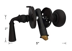 QCAA Solid Brass Storm Door Latch, Oil Rubbed