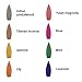 Corcio 70pcs/box Lengthened Cone Tower Incense Backflow Incense Waterfall Cones for Incense Burner Holder about 15 Mins-Mixed incense