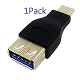 Type C Adapter, KingAcc(TM) Hi-speed USB3.1 Type C Male to USB3.0 Standard Type A Female Data Sync & Charging Adapter USB3.1 Type C USB-C Adapter for Apple New Macbook 12In, Nokia N1, and More