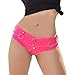 Yollmart Womens Low Rise Mini Denim Shorts Denim Thong Cheeky Jeans Shorts