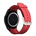 valkit Compatible Gear Sport/Gear S2 Classic Bands, 20mm Soft Silicone Replacement Bracelet Watchband Strap for Samsung Gear Sport SM-R600/ Gear S2 Classic(SM-R732/R735) - Red