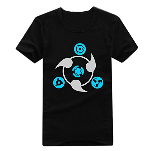 Onecos Naruto Sharingan Noctilucent T-shirt Size M(height 63in,weight 110lbs)